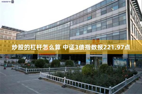 炒股的杠杆怎么算 中证3债指数报221.97点