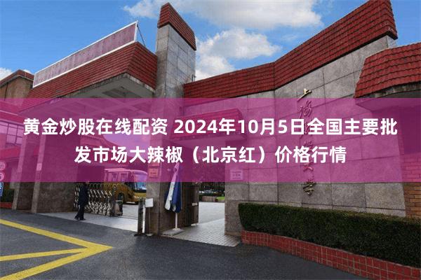 黄金炒股在线配资 2024年10月5日全国主要批发市场大辣椒（北京红）价格行情